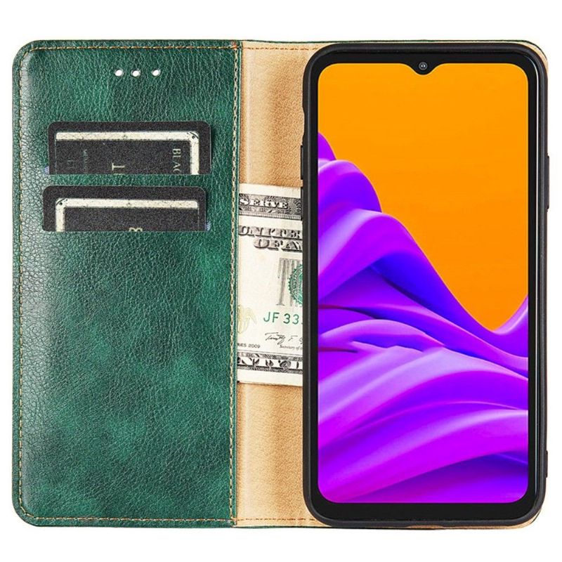 Flip cover Samsung Galaxy M13 PURE simili cuir