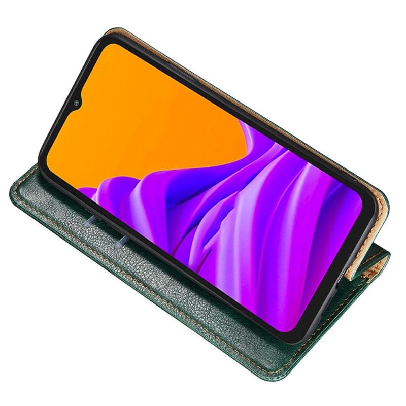 Flip cover Samsung Galaxy M13 PURE simili cuir