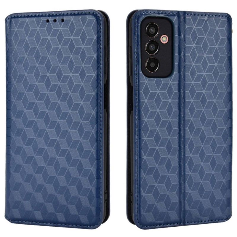 Housse Samsung Galaxy M13 flip cover design géométrie