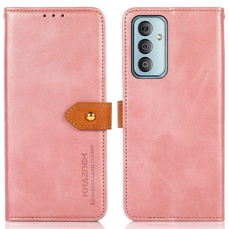 Housse Samsung Galaxy M13 KHAZNEH Bicolore simili cuir