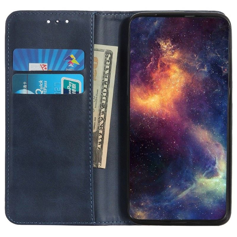 Housse Samsung Galaxy M13 Simone Flip simili cuir vieilli