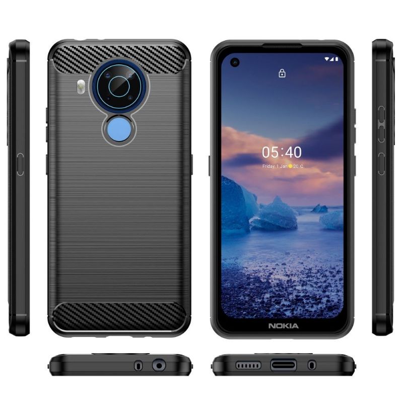 Coque Nokia 3.4 / 5.4 effet brossé silicone