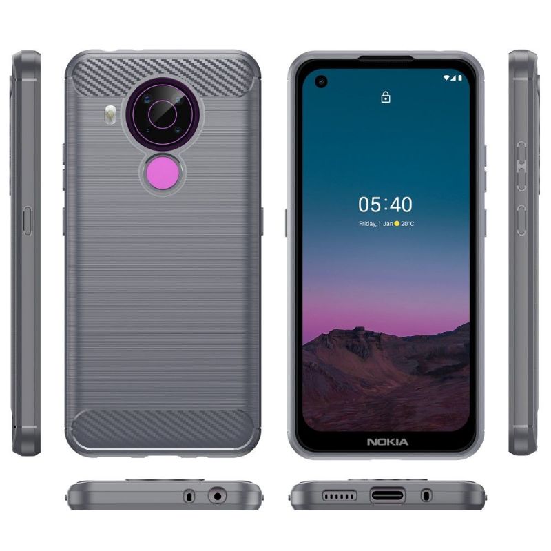 Coque Nokia 3.4 / 5.4 effet brossé silicone