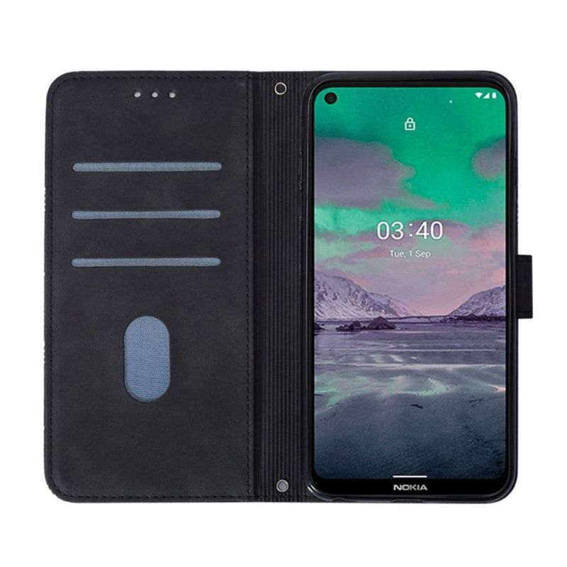 Housse Nokia 3.4 / Nokia 5.4 design géométrique avec sangle