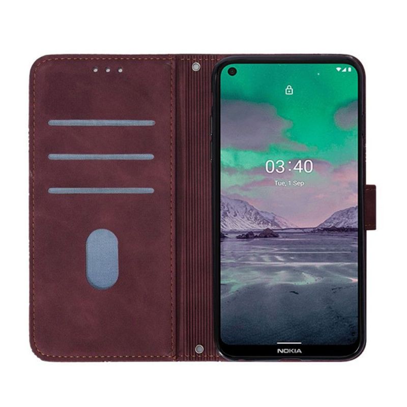 Housse Nokia 3.4 / Nokia 5.4 design géométrique avec sangle