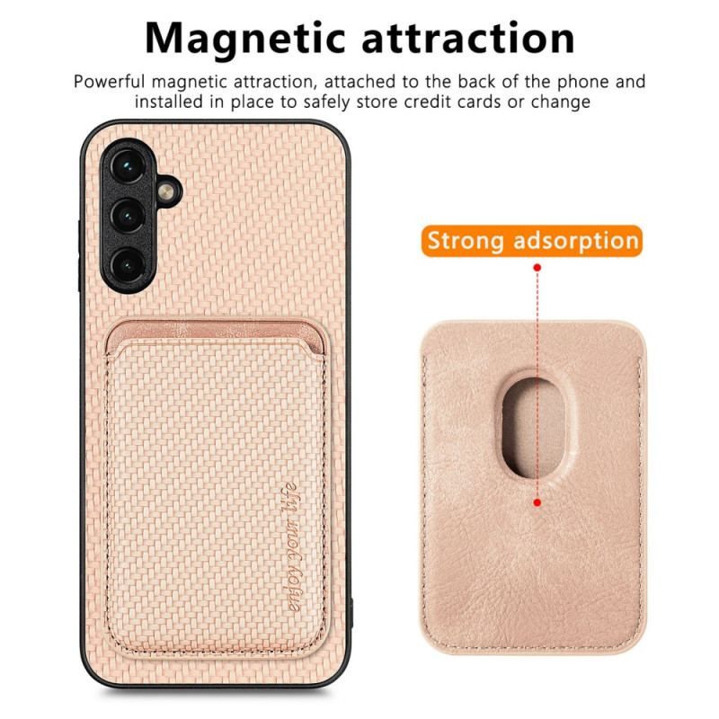 Coque Samsung Galaxy A54 5G Fibre Carbone Porte-Cartes