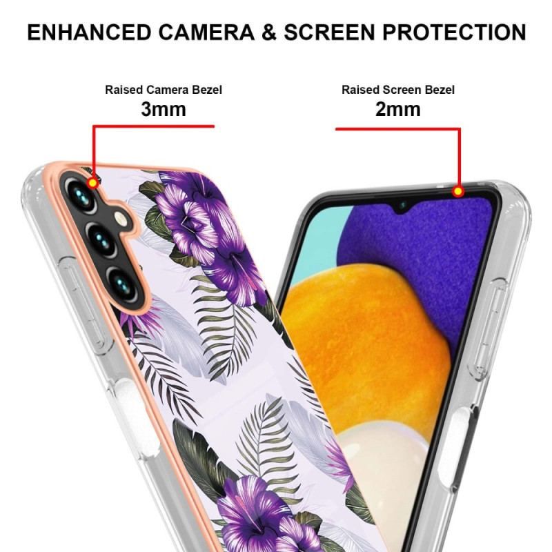 Coque Samsung Galaxy A54 5G Marbrée Florale