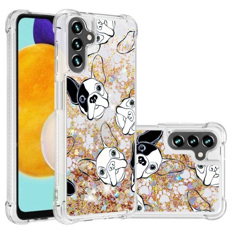 Coque Samsung Galaxy A54 5G Mr Chien Paillettes