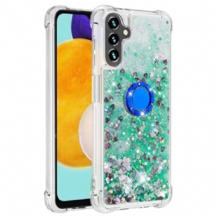 Coque Samsung Galaxy A54 5G Paillettes avec Anneau-Support