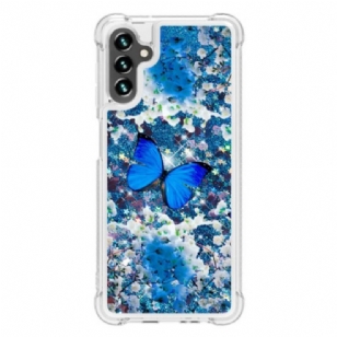 Coque Samsung Galaxy A54 5G Paillettes Papillons