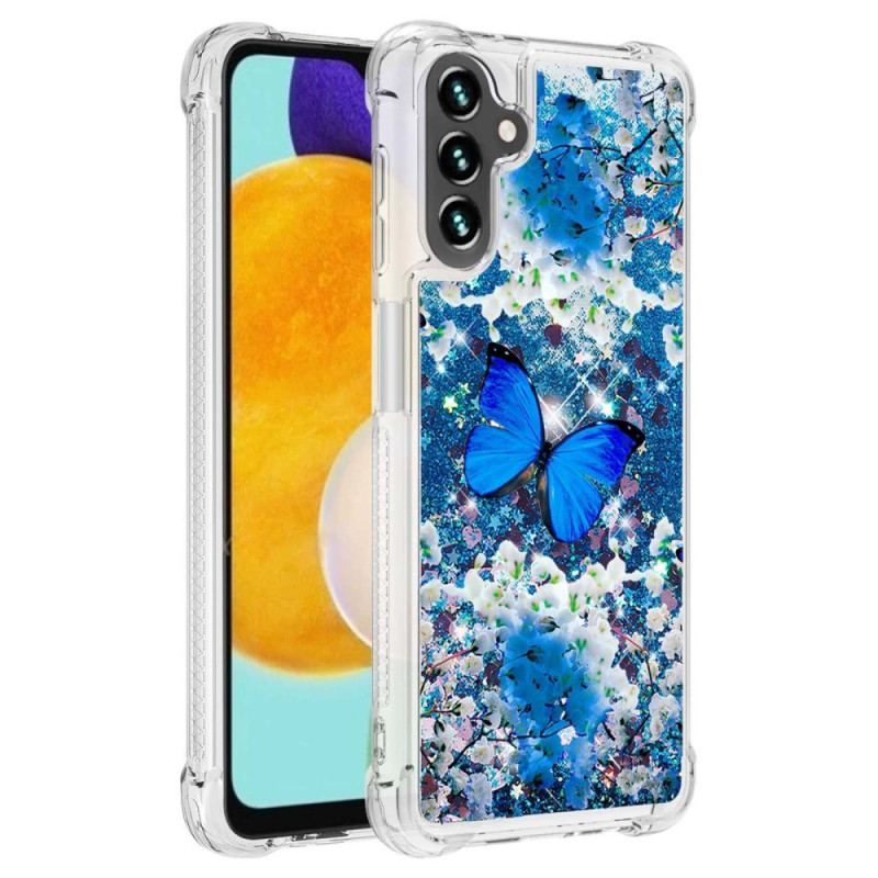 Coque Samsung Galaxy A54 5G Paillettes Papillons