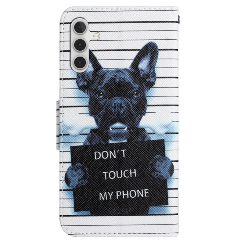 Housse Samsung Galaxy A54 5G Dog Don't Touch à Lanière