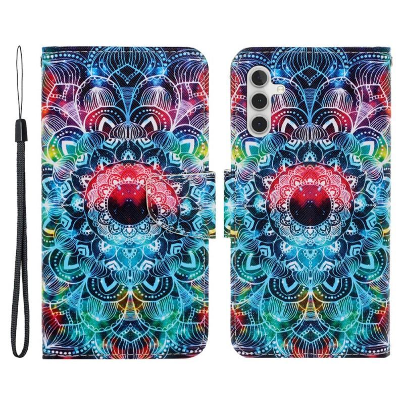 Housse Samsung Galaxy A54 5G Mandala à Lanière