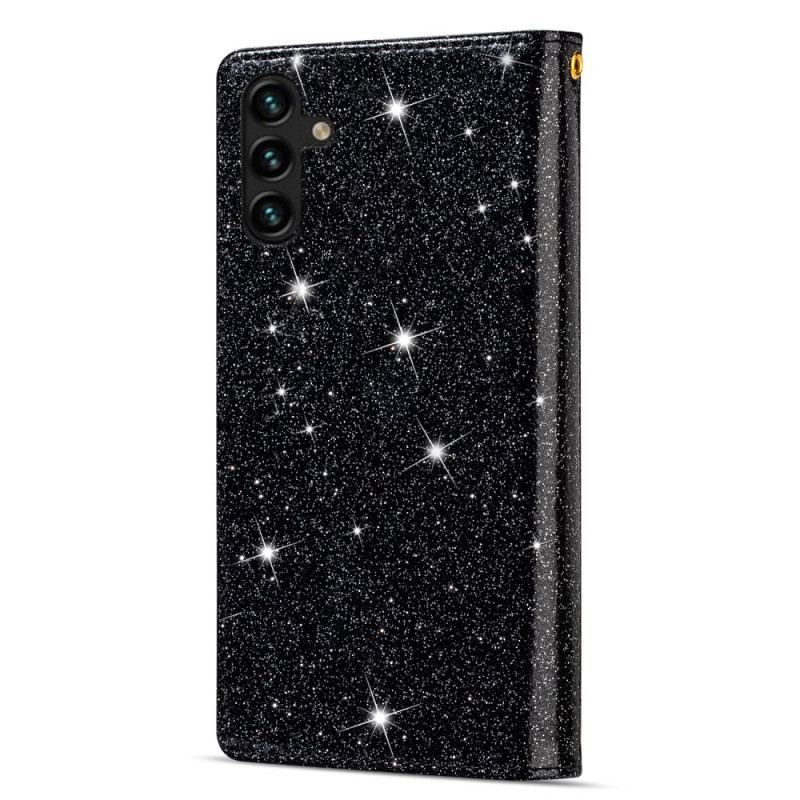 Housse Samsung Galaxy A54 5G Paillettes Portefeuille