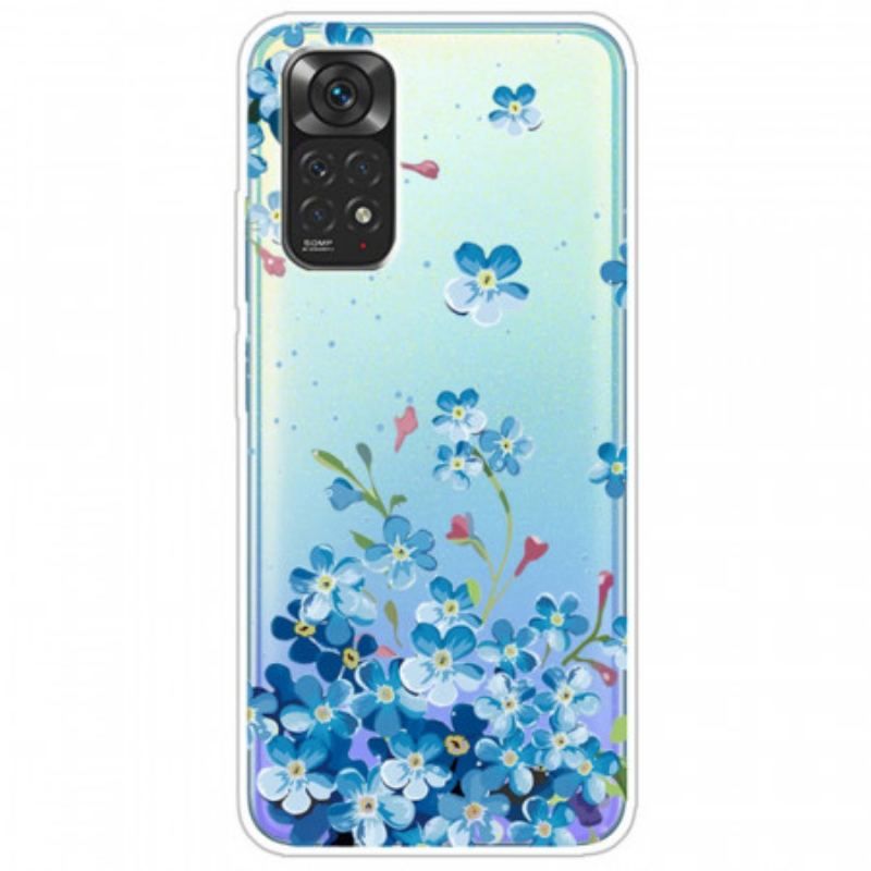 Coque Xiaomi Redmi Note 11 / 11s Bouquet de Fleurs Bleues