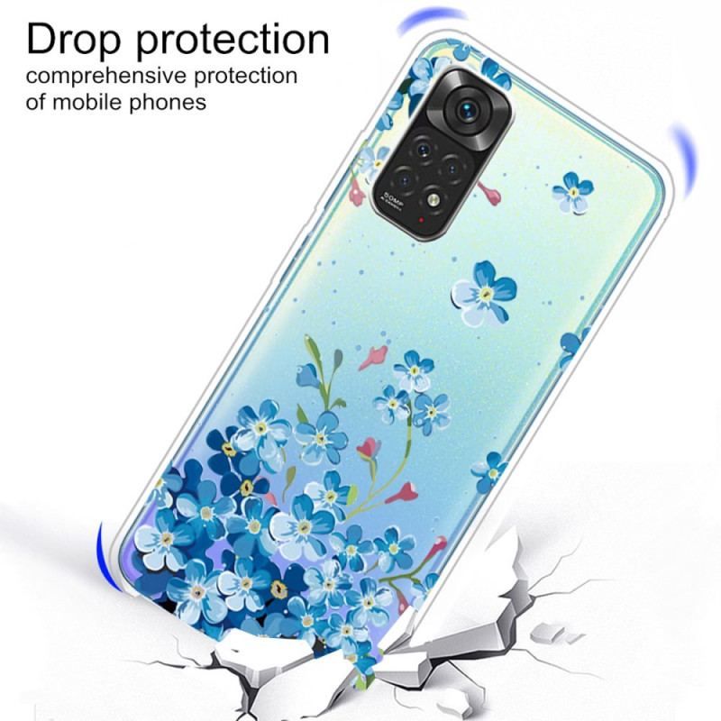 Coque Xiaomi Redmi Note 11 / 11s Bouquet de Fleurs Bleues