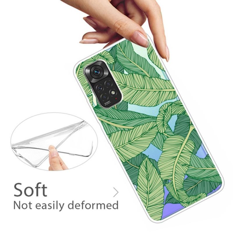 Coque Xiaomi Redmi Note 11 / 11s Feuilles Graphiques