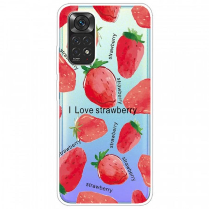 Coque Xiaomi Redmi Note 11 / 11s Fraises / i Love Strawberry