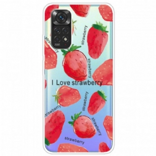 Coque Xiaomi Redmi Note 11 / 11s Fraises / i Love Strawberry