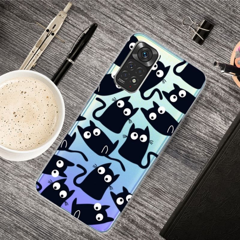 Coque Xiaomi Redmi Note 11 / 11s Multiples Chats Noirs