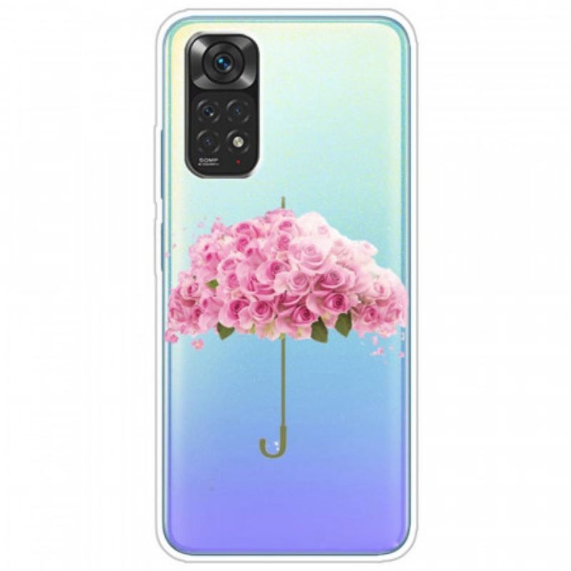 Coque Xiaomi Redmi Note 11 / 11s Parapluie en Roses