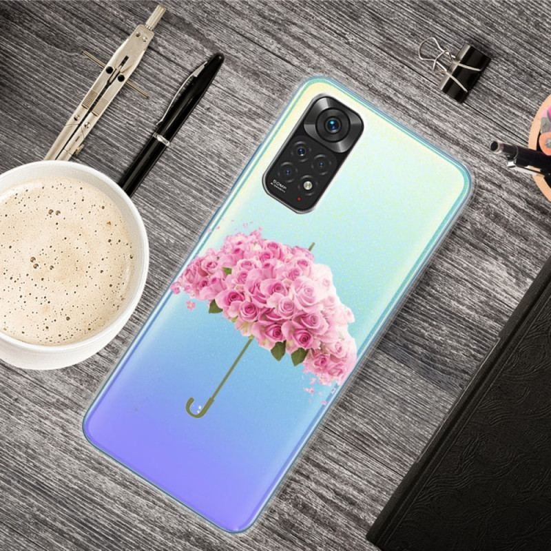 Coque Xiaomi Redmi Note 11 / 11s Parapluie en Roses