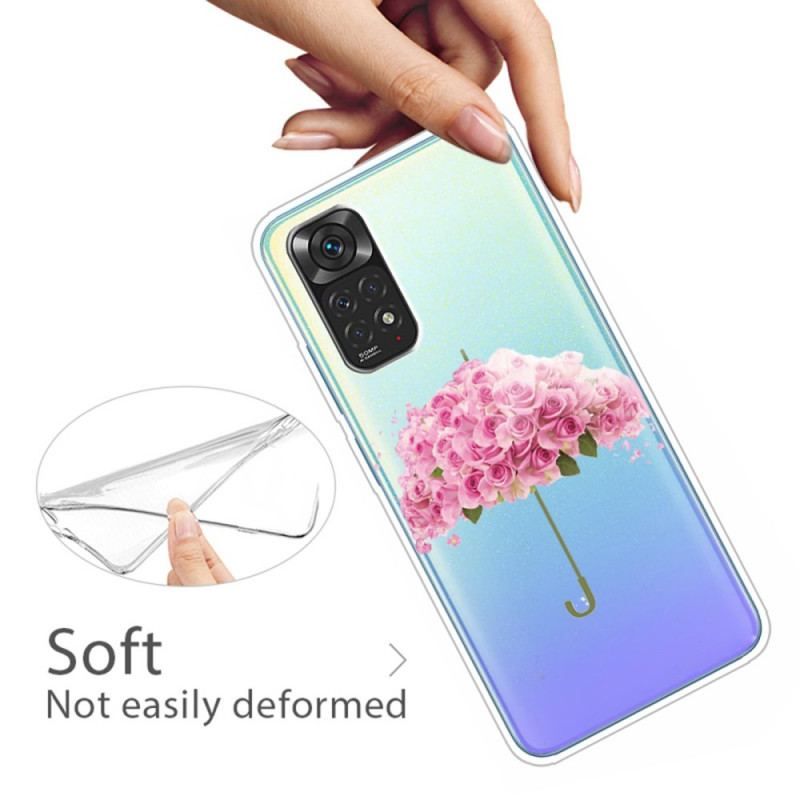 Coque Xiaomi Redmi Note 11 / 11s Parapluie en Roses