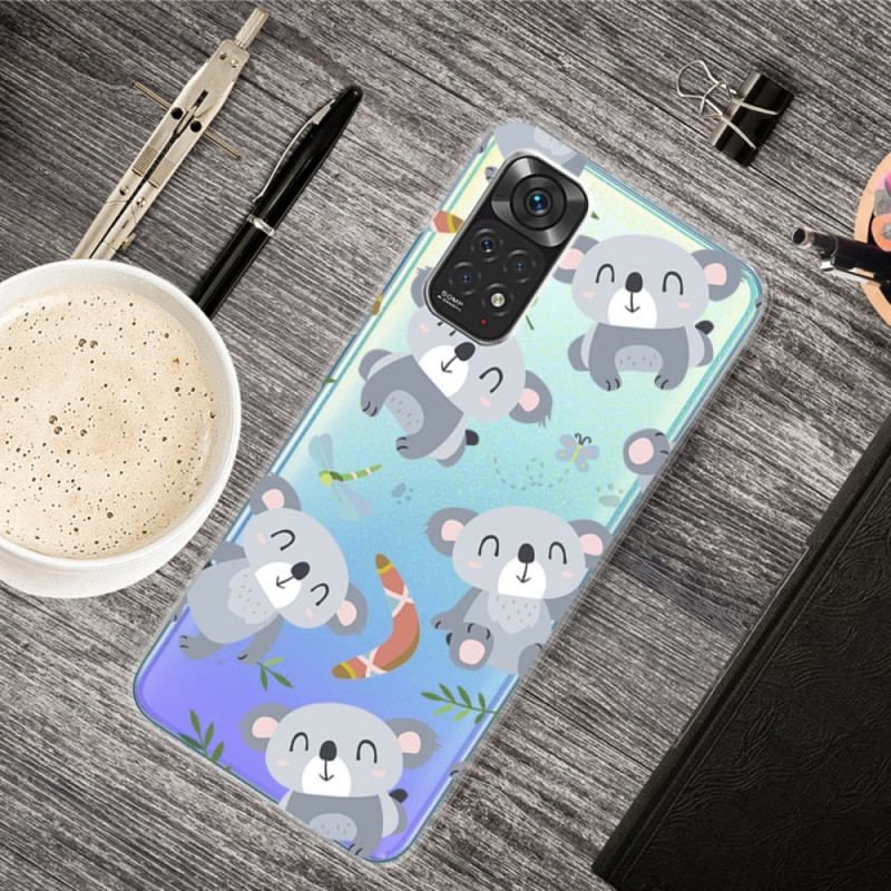 Coque Xiaomi Redmi Note 11 / 11s Petits Pandas Gris