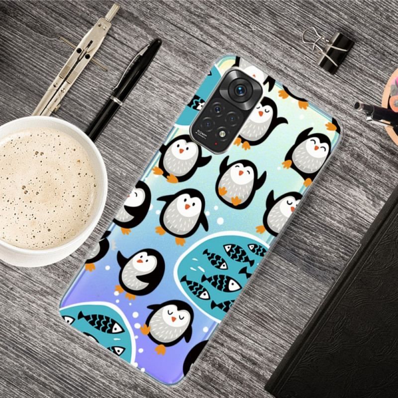 Coque Xiaomi Redmi Note 11 / 11s Pingouins et Poissons