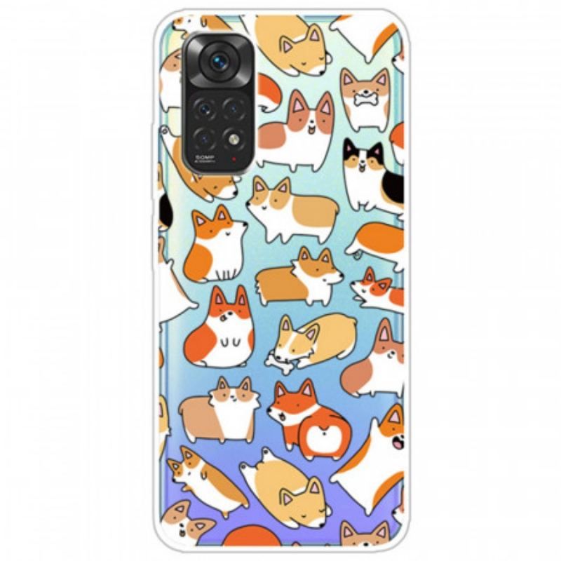 Coque Xiaomi Redmi Note 11 / 11s Transparente Multiples Chiens