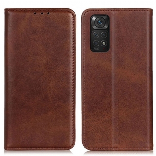 Flip Cover Xiaomi Redmi Note 11 / 11s Cuir Fendu Élégance