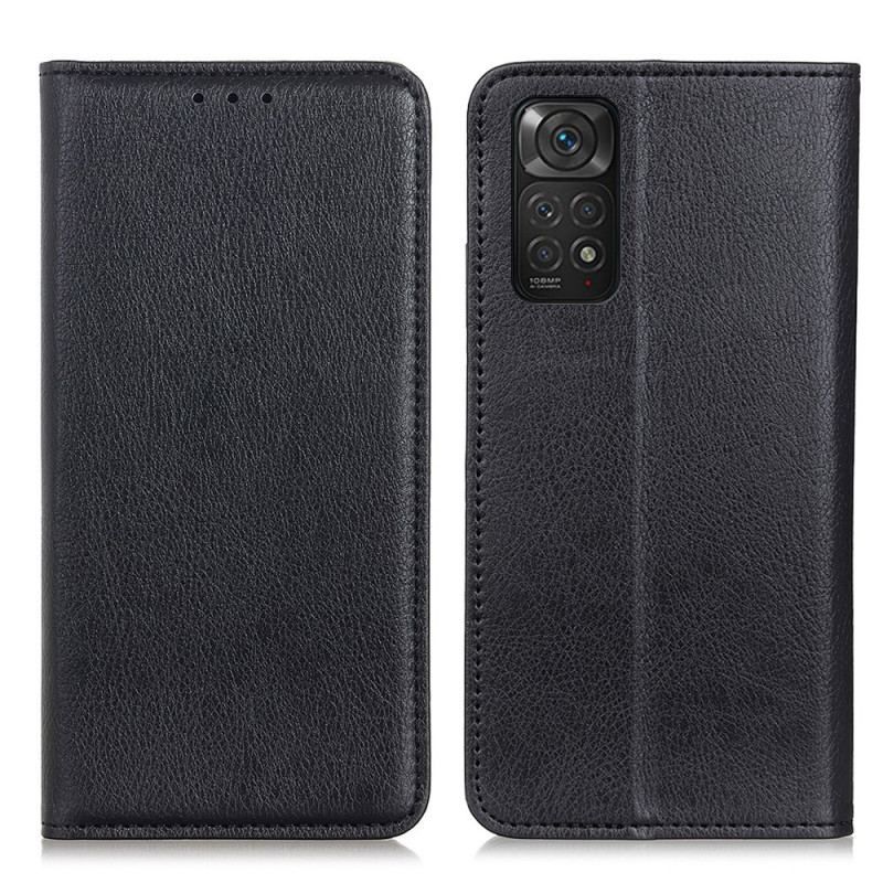 Flip Cover Xiaomi Redmi Note 11 / 11s Cuir Litchi Fendu Texture