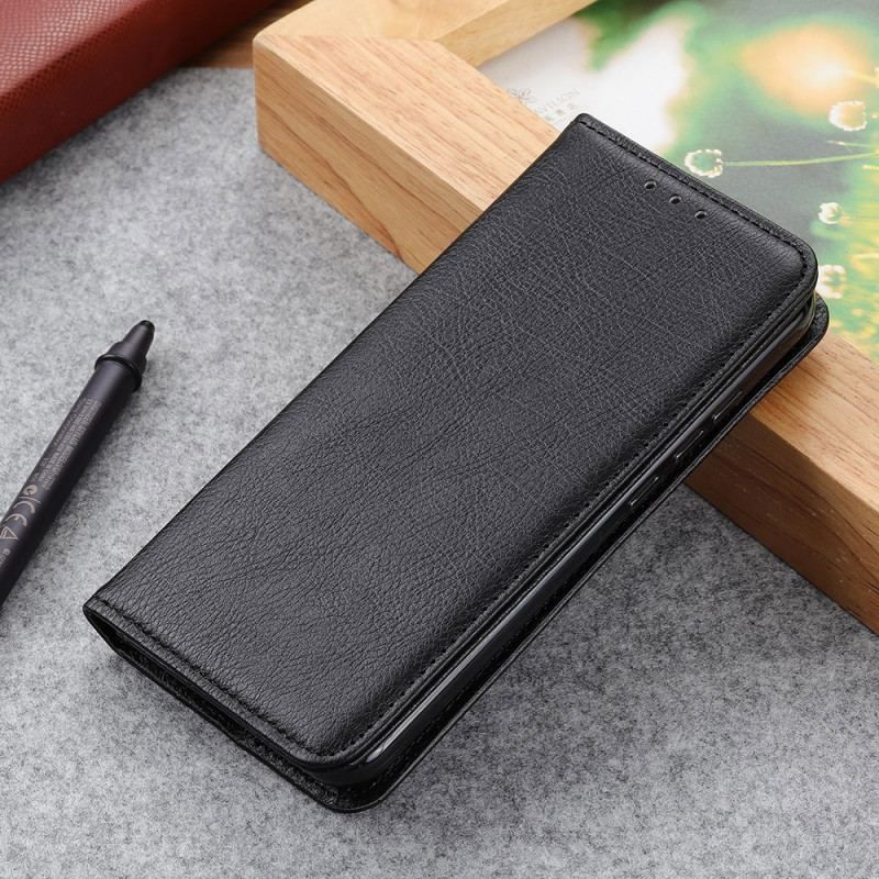 Flip Cover Xiaomi Redmi Note 11 / 11s Cuir Litchi Fendu Texture