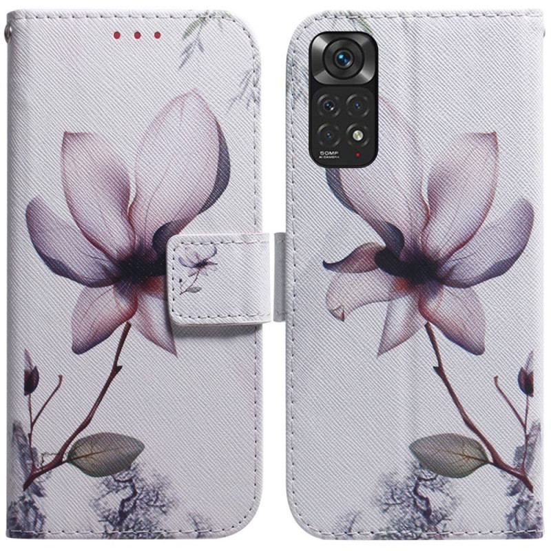 Housse Xiaomi Redmi Note 11 / 11s Fleur Vieux Rose