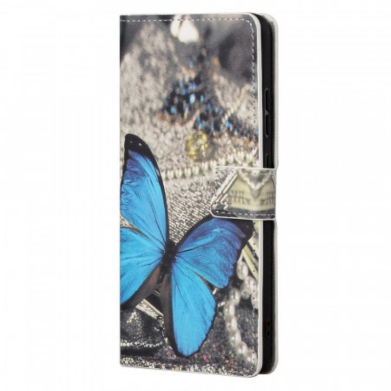 Housse Xiaomi Redmi Note 11 / 11s Papillon Bleu