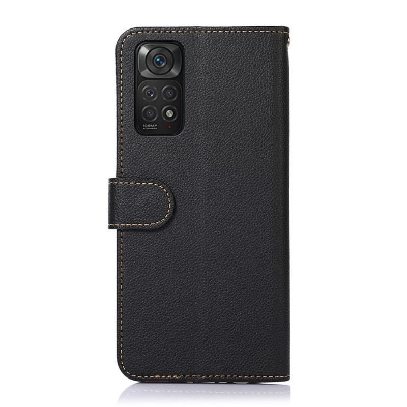 Housse Xiaomi Redmi Note 11 / 11s Style Litchi RFID KHAZNEH