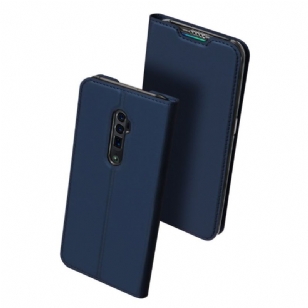 OPPO Reno 10x Zoom - Housse business imitation cuir - Bleu marine