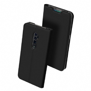 OPPO Reno 10x Zoom - Housse business imitation cuir - Noir