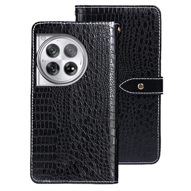 Housse OnePlus 12 5G Texture Crocodile IDEWEI