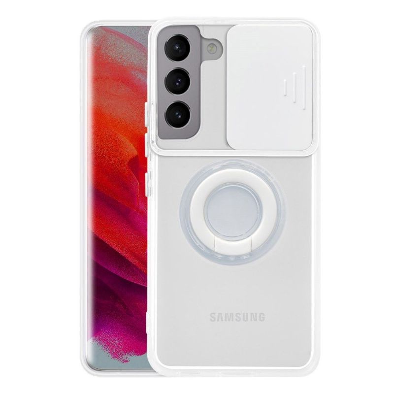 Coque Samsung Galaxy S22 Plus 5G avec anneau et cache caméra