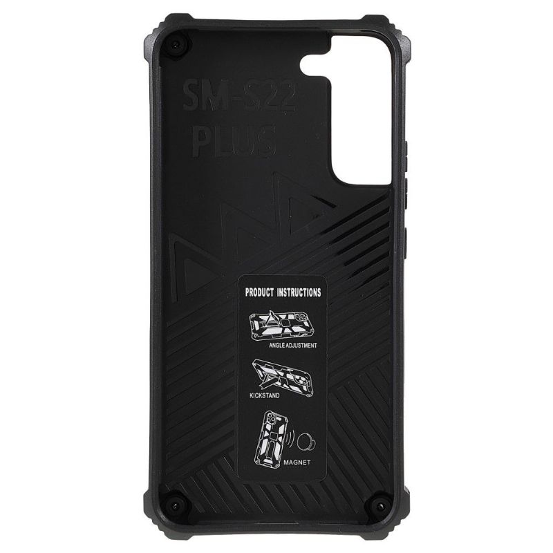 Coque Samsung Galaxy S22 Plus 5G Camouflage Militaire Fonction Support