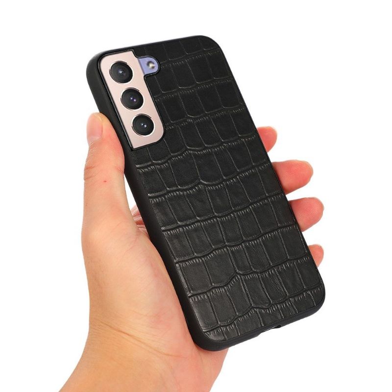 Coque Samsung Galaxy S22 Plus 5G Chic aspect peau de croco