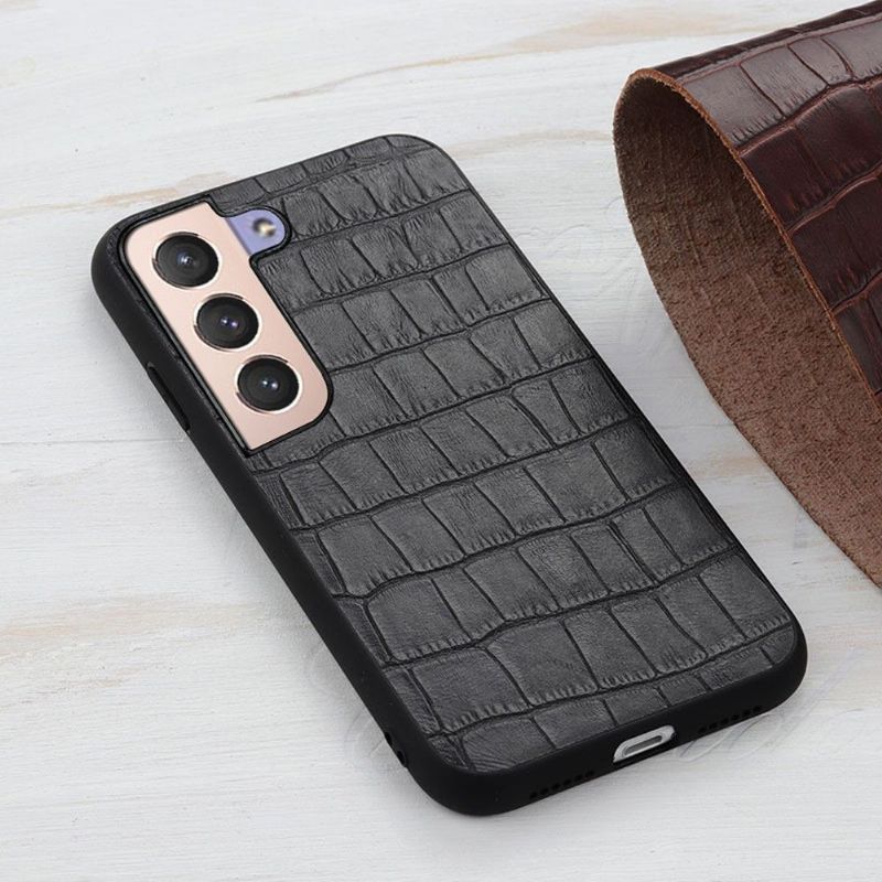 Coque Samsung Galaxy S22 Plus 5G Chic aspect peau de croco