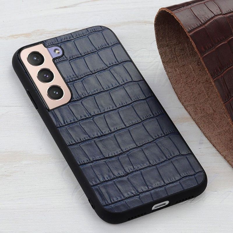 Coque Samsung Galaxy S22 Plus 5G Chic aspect peau de croco