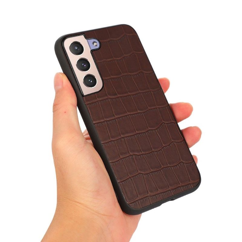 Coque Samsung Galaxy S22 Plus 5G Chic aspect peau de croco