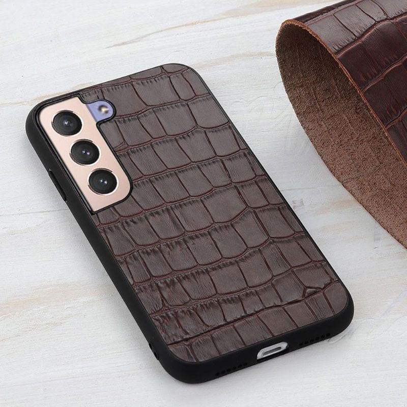 Coque Samsung Galaxy S22 Plus 5G Chic aspect peau de croco