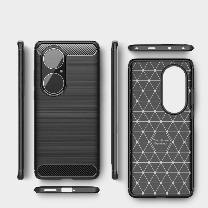 Coque Huawei P50 Pro effet brossé silicone