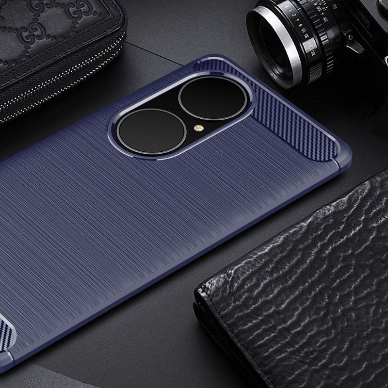 Coque Huawei P50 Pro effet brossé silicone