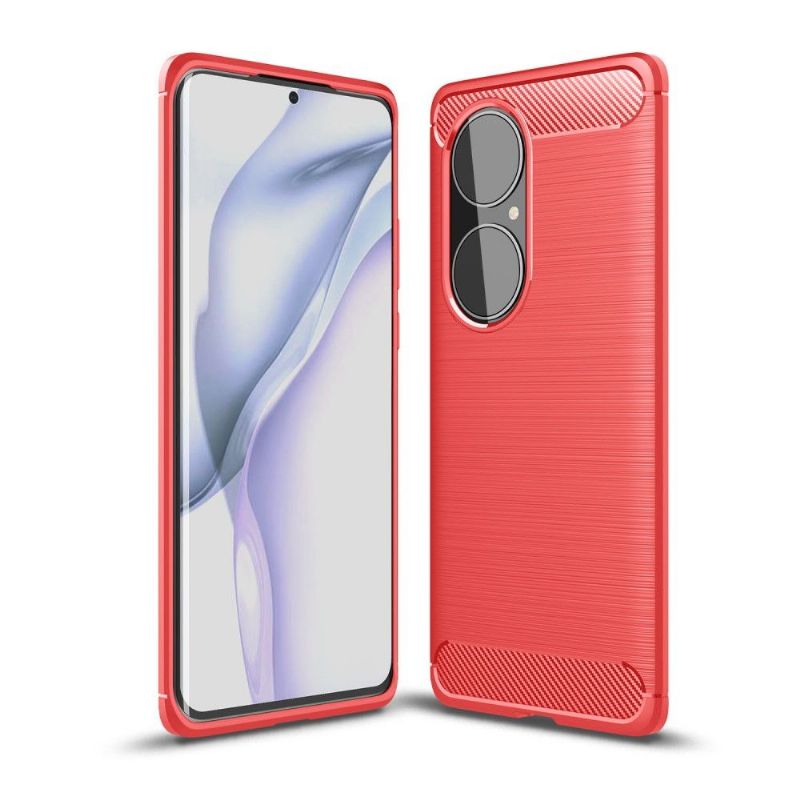 Coque Huawei P50 Pro effet brossé silicone