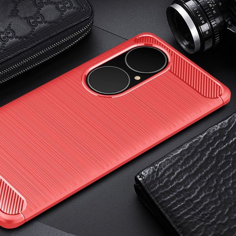 Coque Huawei P50 Pro effet brossé silicone